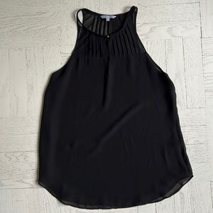 Sleeveless silk tank